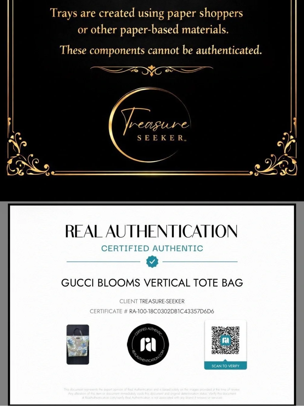GUcci Bloom authenticated up cycled jumbo bag charm keychain